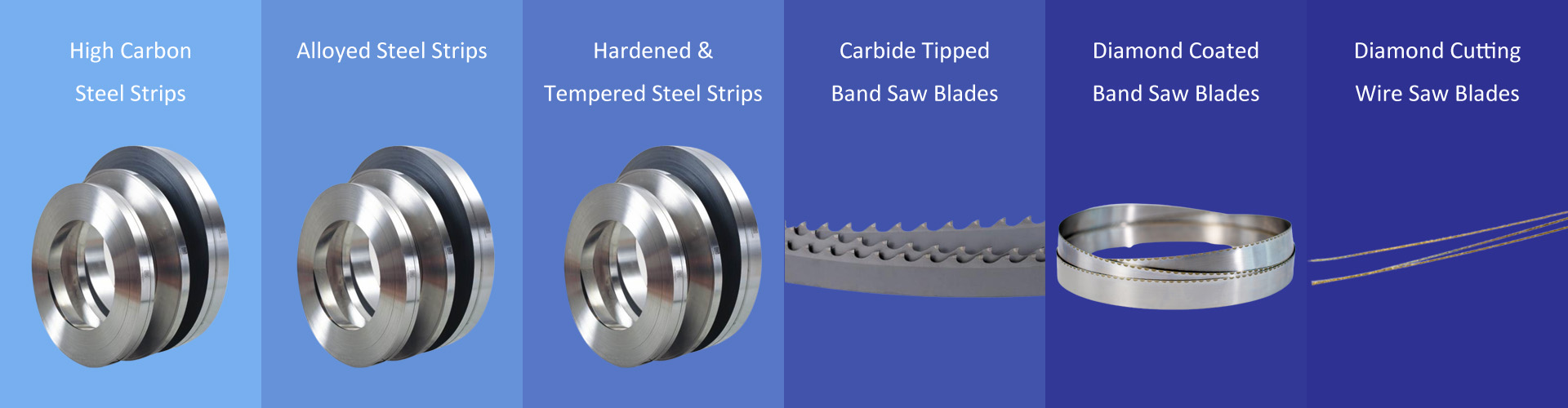 supplying precision steel strips, band saw blades